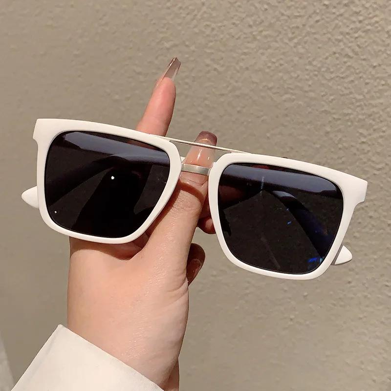 

New Luxury Brand Designer Vintage Square Sunglasses Women For Men Sun Glasses Trend Punk Popular Elegant Olive Eyeglasses Uv400