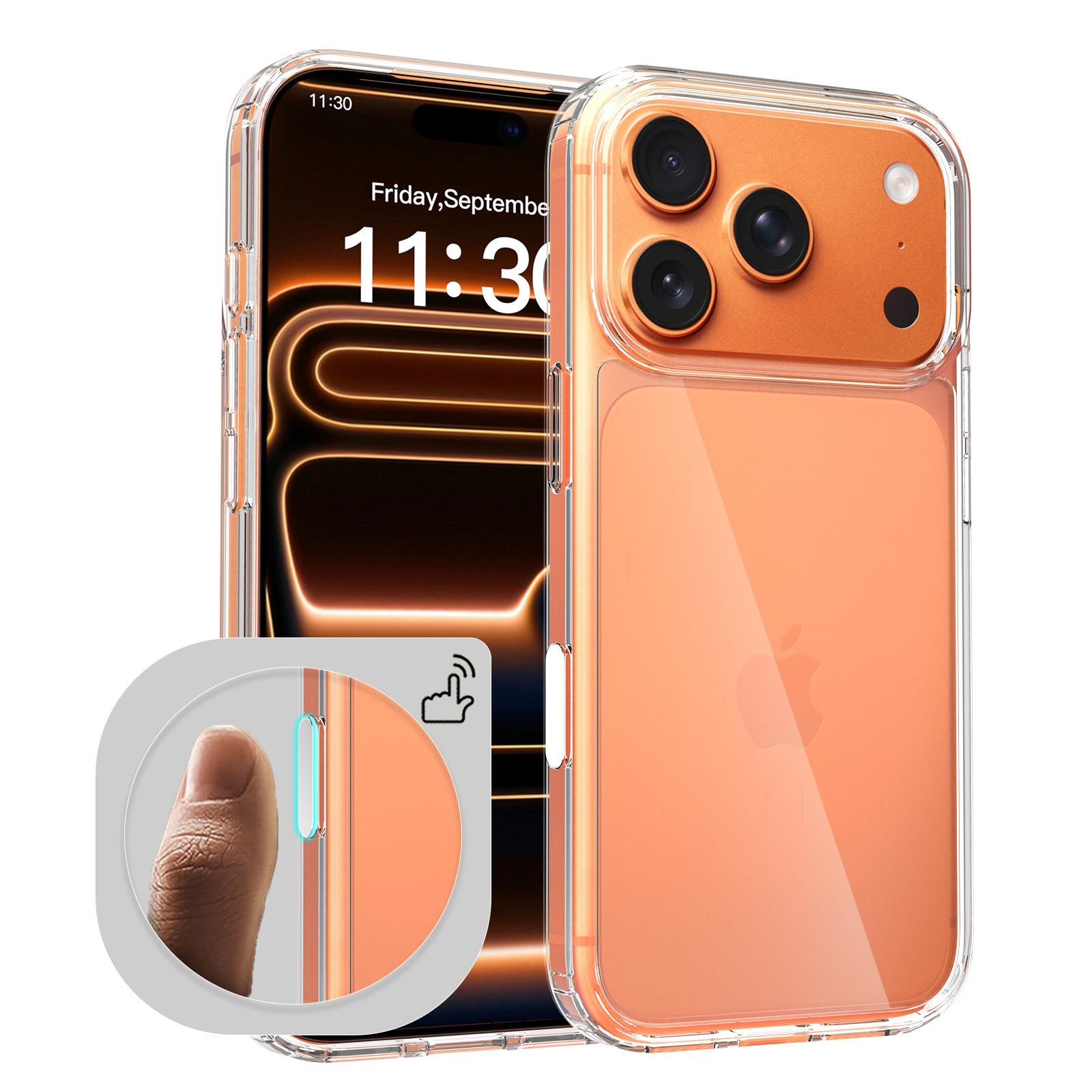 

New for Apple 17pro Magnetic Phone Case 15pm with Photo Button Transparent Anti-scratch 16e Phone Case For iPhone16 pro max