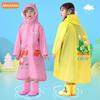 Baby Girl Cartoon Kids Raincoat with Schoolbag