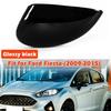 Left Side Rearview Mirror Cover Caps Trim For 2011-2017 Ford Fiesta Gloss Black