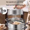 KOBACH 28cm 3-Layer Stainless Steel Steamer Pot