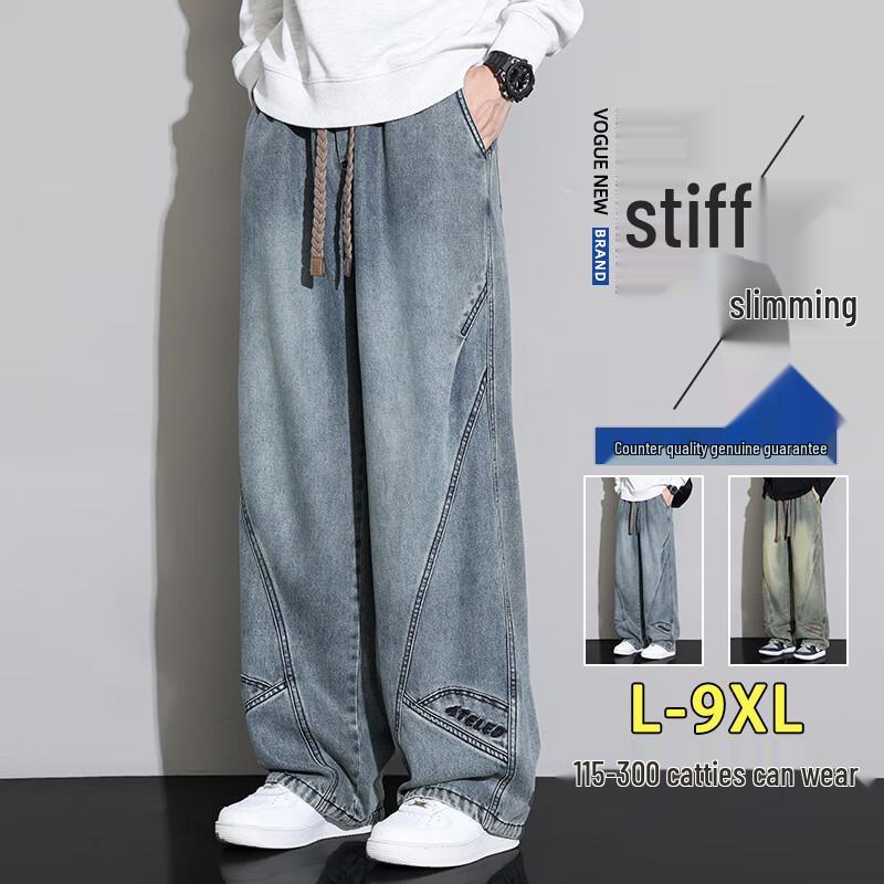 

Men s Loose Straight-Leg Jeans L
