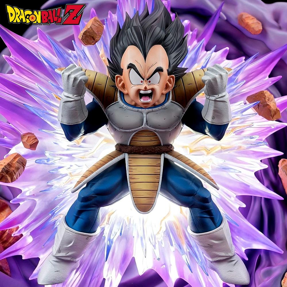 22cm/8.66in Anime Dragon Ball Figure Vegeta Action Figures Pvc Statue Desktop Ornamen Collection Model Toys Gifts Round Sensory Compression Bouncy