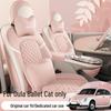 ORA Ballet Cat Cartoon Seat Cushion: All-Season, Full-Wrap Car Seat Cover In Special Leather.