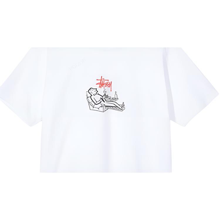 Stussy T-shirt Vintage Americana a Maniche Corte Unisex Top 1904388