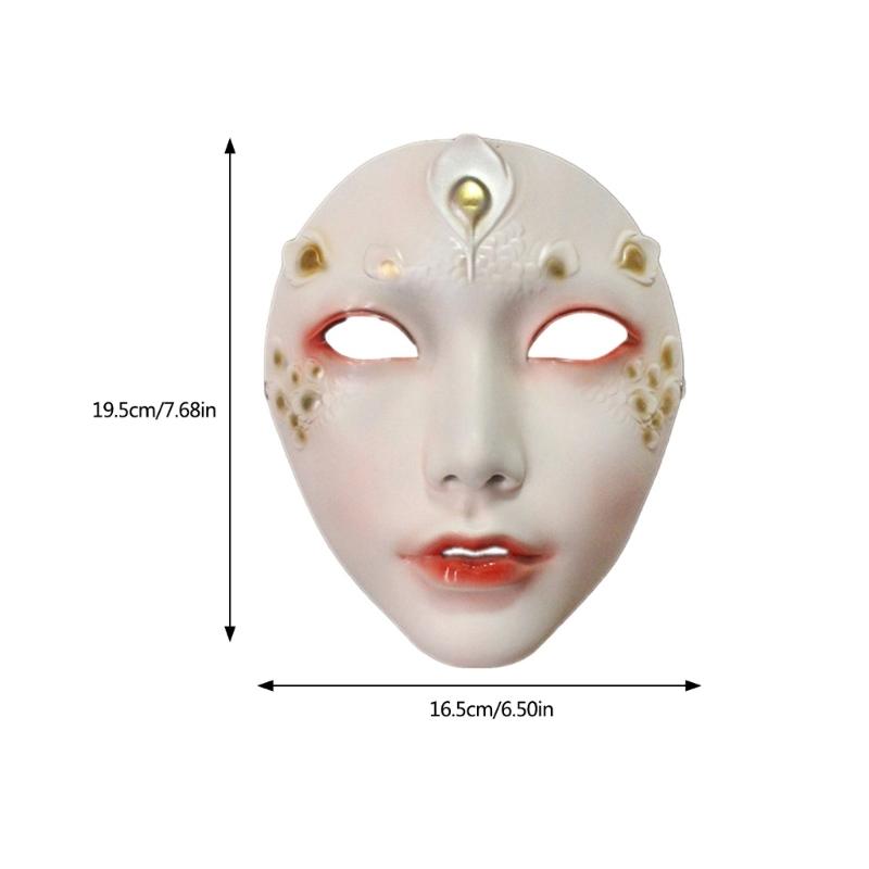 Masquerade Mask Beauty Mask Cosplay Mask Mechanical Full Face Mask for Carnivals Halloween Dress up Party Mask Women Men