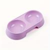 1pc  Pet Double Bowl Food Water Feeder For Dog & Cat, Candy Color Anti-slip Dog Double Bowl, Cat Bowl