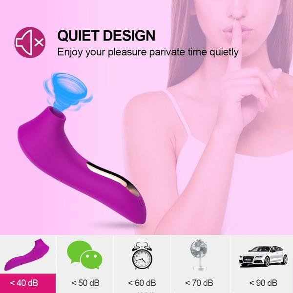 Clit Sucker Vibrator Oral Licking Pussy Tongue Vibrating Nipple Sucking Blowjob Clitoris Stimulator