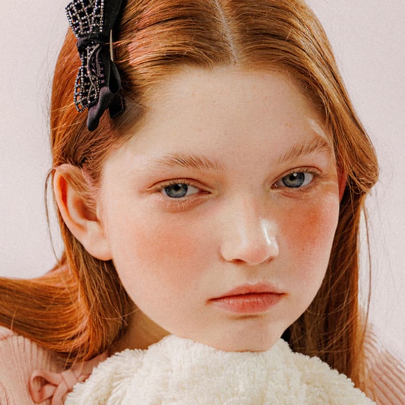 

mellotory cubic ribbon hairpin (black) black