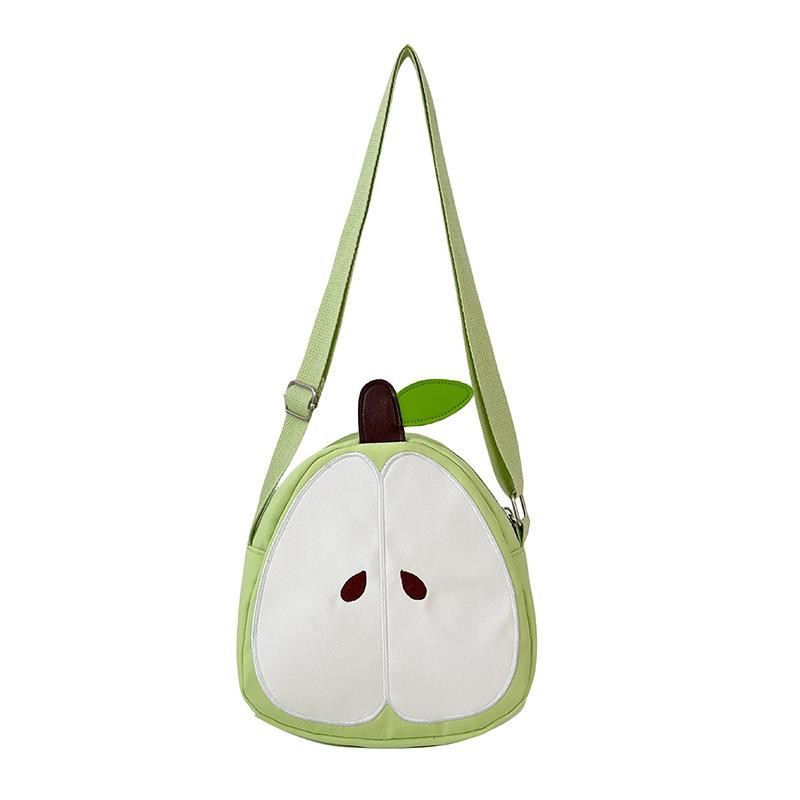 Cute Apple Fruit Bag Summer 2025 New Small Fresh Literary Girl Versatile Messenger Small Round Bag