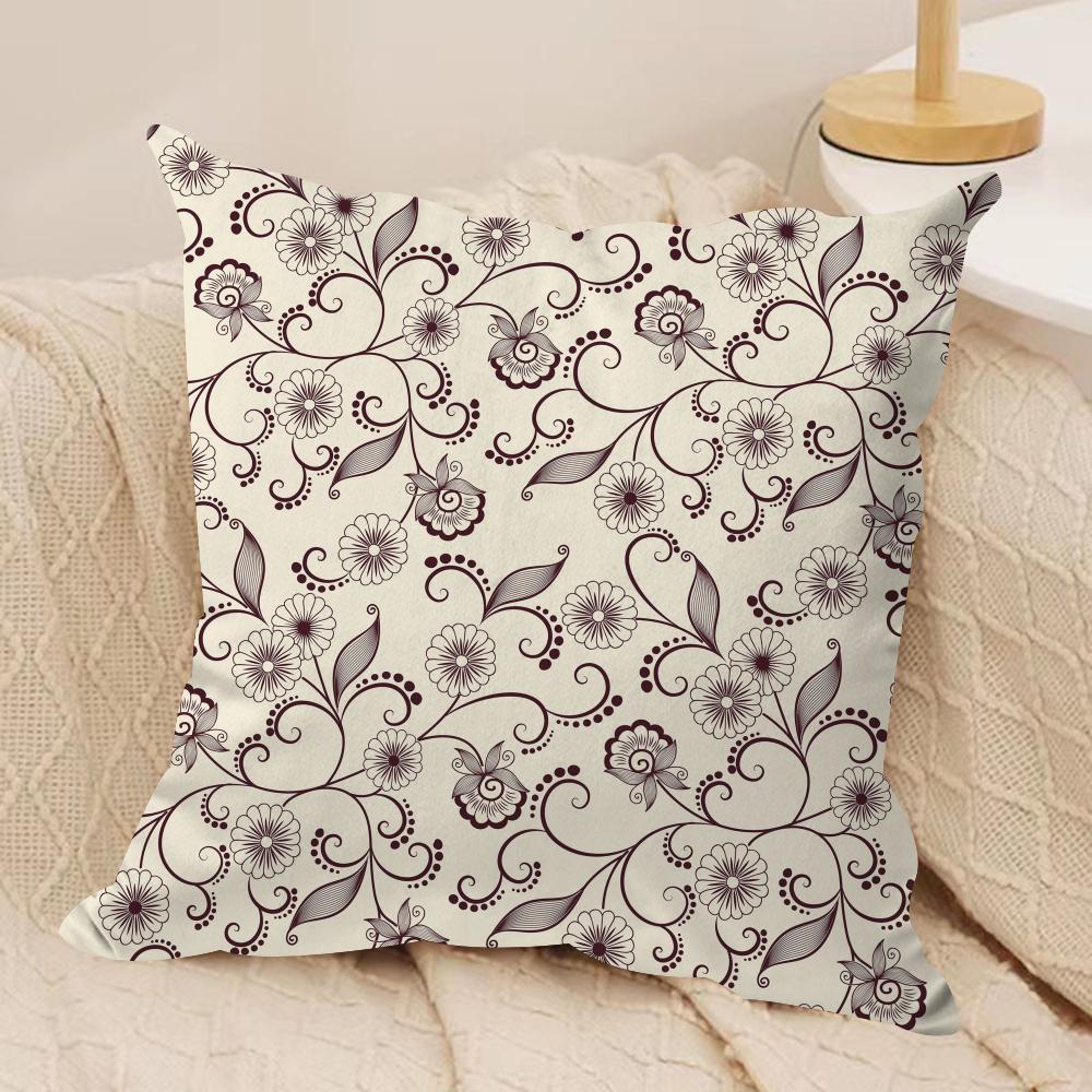 

Luxury Khaki Pattern Cushion Cover Soft Plush Fabric DoubleSided Printed Cushion Covers for All Seasons Modern HomeDecor Gift 30x30cm