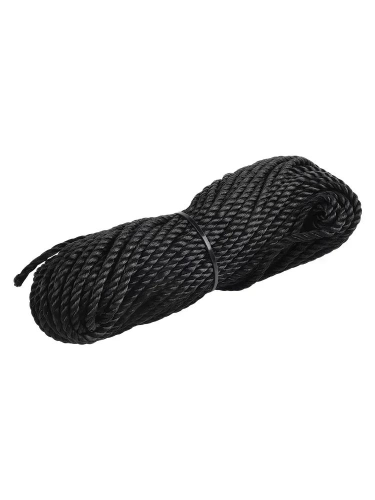 6mm Nylon Rope Coil 30M Length with Weatherproof and UV Resistant Material for Industrial Marine Greenhouse and Outdoor Uses