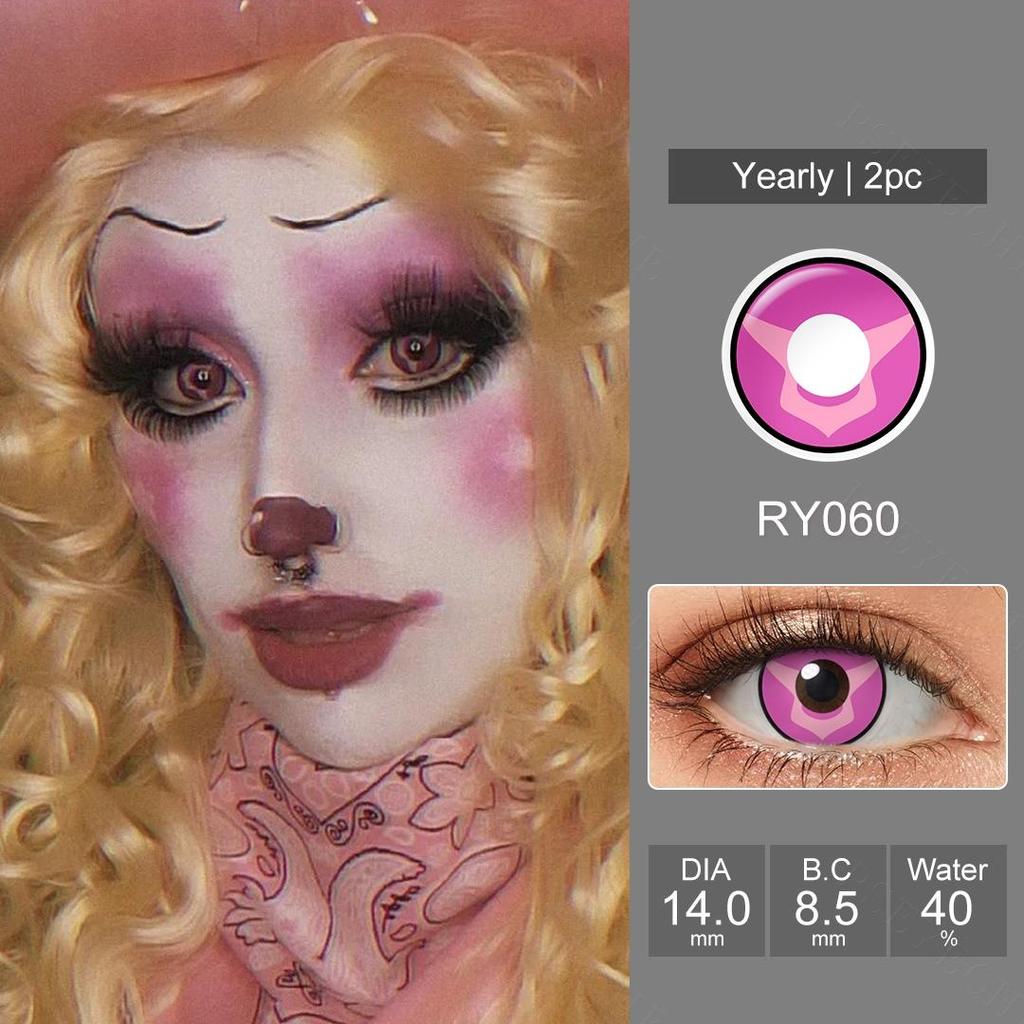 Pseyeche Blood Bat Cosplay kontaktläätsed roosad südamega kontaktläätsed Red Kitty Halloweeni kontaktläätsed 1 paar rohelist Spide Crazy objektiivi