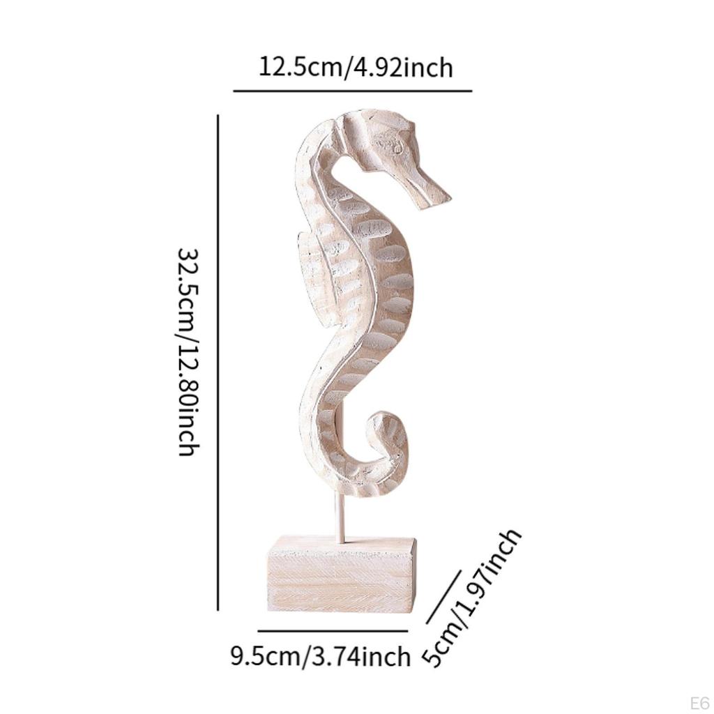 Artistic Wooden Statue for Beach House Mantel And Living Room
