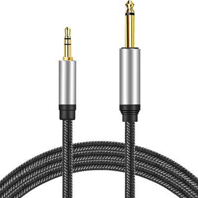 Kabel 3,5 mm TRS na 6,5 ​​mm TS Mono na stereo propojovací kabel adaptéru 1,5 metru Kompatibilní pro domácí stereo systém IPhone PC