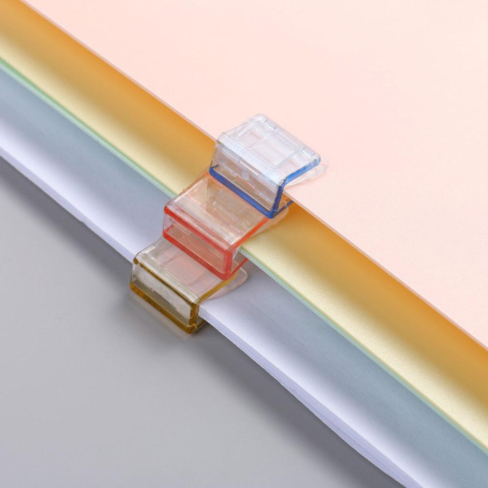 10-200PCS Creative Push Clip File Organizer Test Paper Storage Classification Folder Binder Clip for Documents Books Office