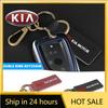 2026 Hot Car Sticker Trendy Car Keychain Leather Key Chain Ring Keyring For KIA KN Sportage Ceed Sorento Cerato Optima Picanto R