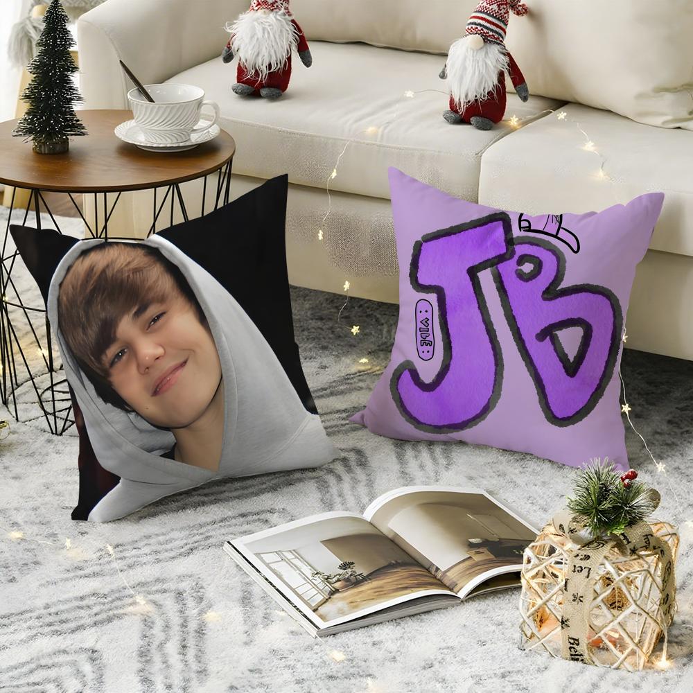 Singer Music Pc-Justin Biebers 1 Pillow Case Natural Linen Pillow Case Double-Sided Decor Sofa Pillowcase Home Decor