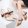 Fashion High Heels Sandals Women Pointed Toe Heeled Shoes Designer 2025 Trend New Summer Slippers Brand Party Woman Chunky Pumps Mujer