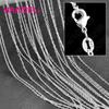 5Pcs Real 925 Silver Women Men Chains Necklace Jewelry Components Making Accessories for Pendant
