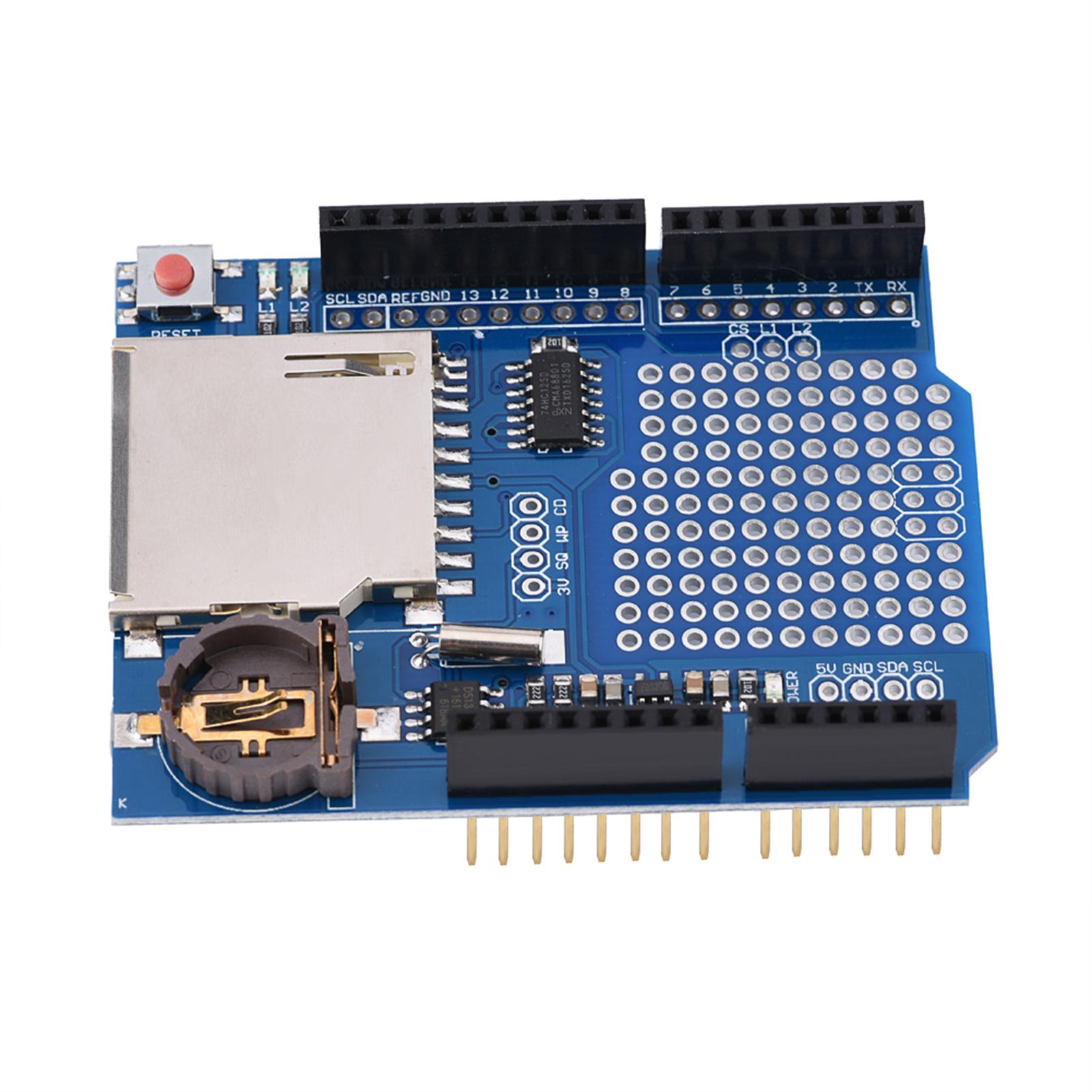 

Data Logger Data Logging Module Data Acquisition Module for Card Work with 16 or 32 Formatted Cards 3.3v Shifter Circuitry