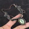 Lemon Chrysoprase Necklace Copper Wire Wrapped Necklace Handmade Necklace Lemon Chrysoprase Copper Jewelry Gemstone Necklace Engagement Gift