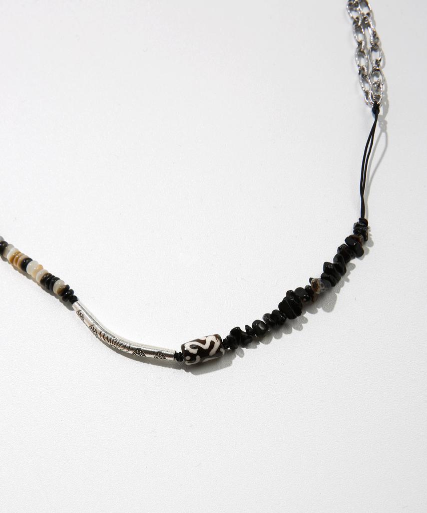 Kijiko Ke908. Nomad Mix Beads Necklace Black
