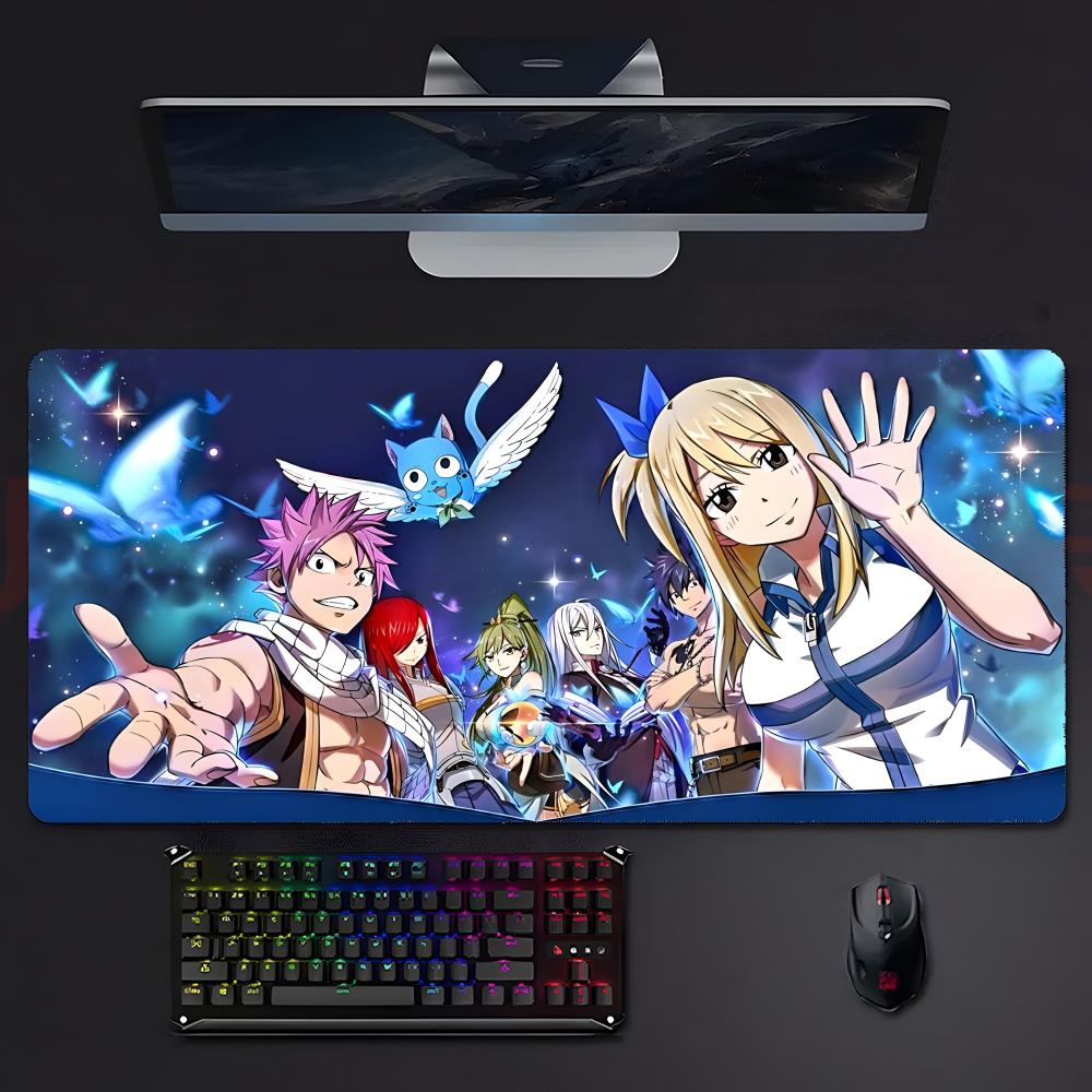 Brave Classic Anime Ffairy Tail Mouse Pad Large Gaming Mousepad With Stitched Edges Thickened Desk Mat Pc