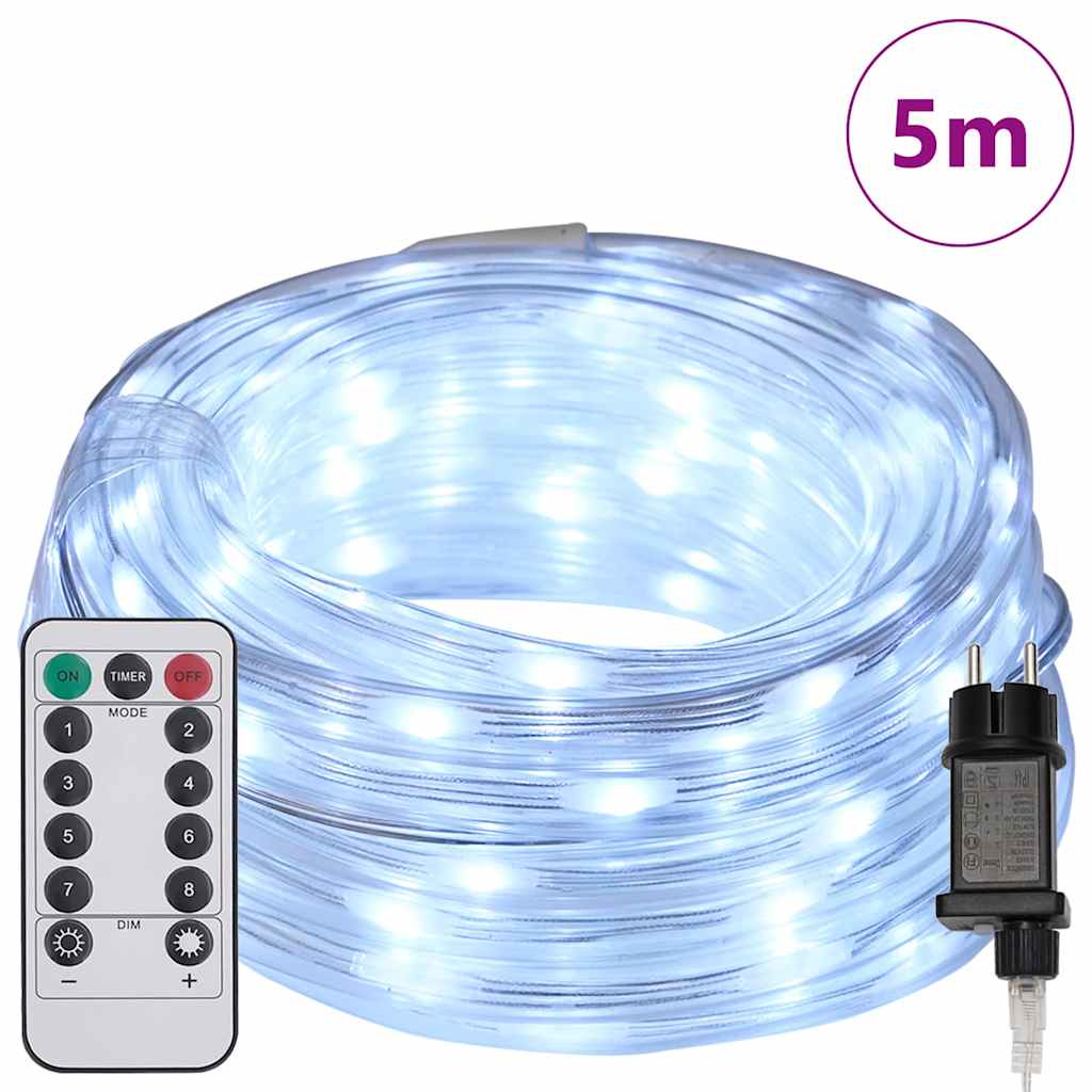120 LED Rope Light Cool White 5 M PVC
