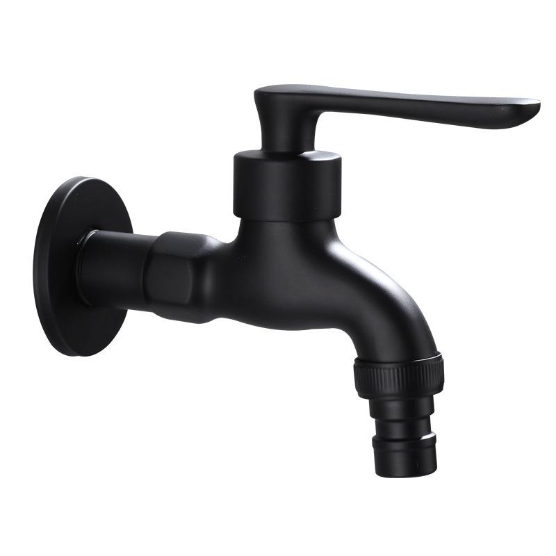 Black Mop Pool Faucet Washing Machine Faucet Fully Automatic Wholesale All Copper Extended Faucet