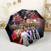 Cristiano Ronaldo Personalized Text Umbrella Automatic Umbrella Folding Umbrella with 8 Ribs Lightweight Durable Everyday Carry Umbrella Fashion Lover