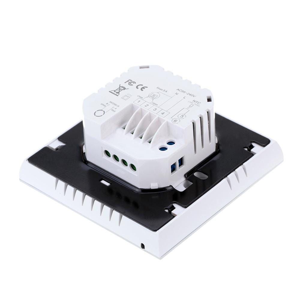 5A 110–230 V wöchentlich programmierbarer LCD-Display, Touchscreen, Wasserheizung, Thermostat, Raumtemperaturregler