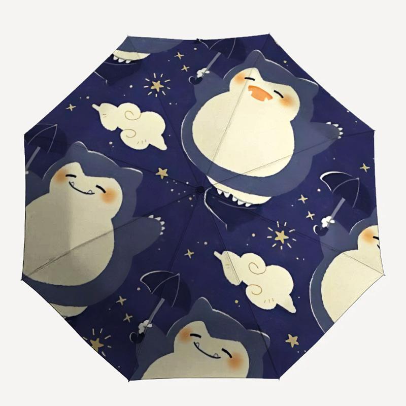1pc Pokémon Windproof Automatic Umbrella, Portable Folding design, Lightweight for Women/Men263