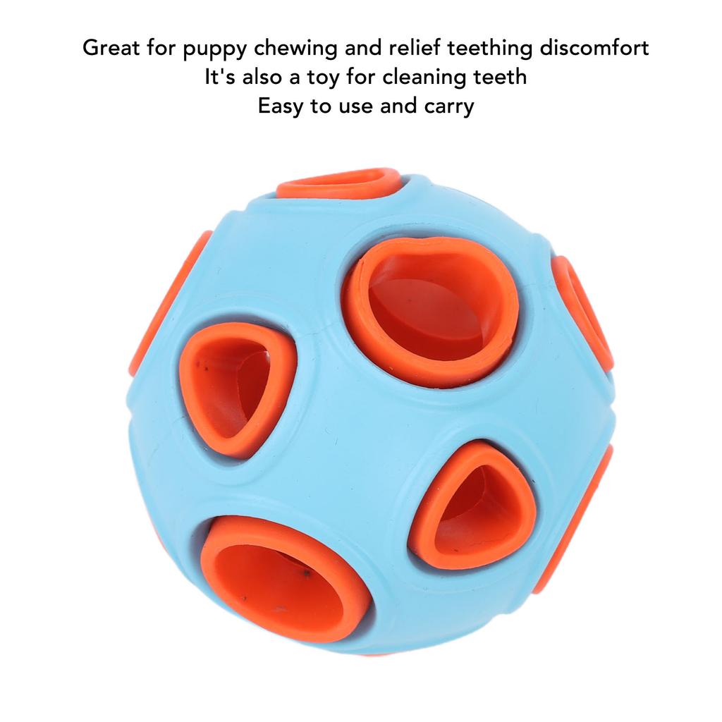 Dog Toy   Bite Resistant   Rubber Interactive Pet Food Dispensing Toy   with   Sound for Dogs Cats