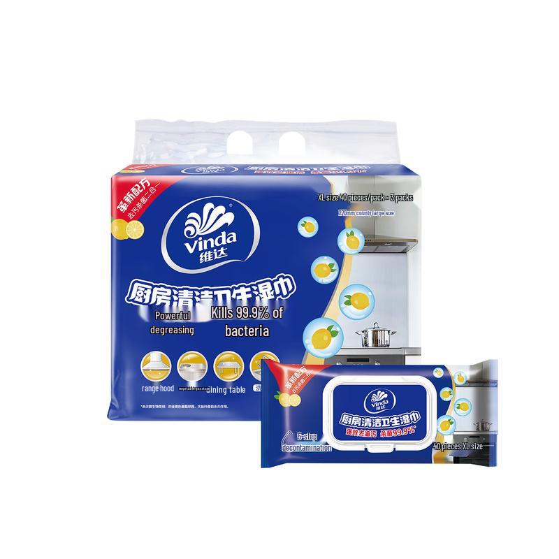 

Влажные салфетки для уборки кухни Vinda