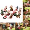 Aquarium Decor Fish Tank Aquarium Ornament Resin Crafts Cartoon Christmas Series Landscaping Decor