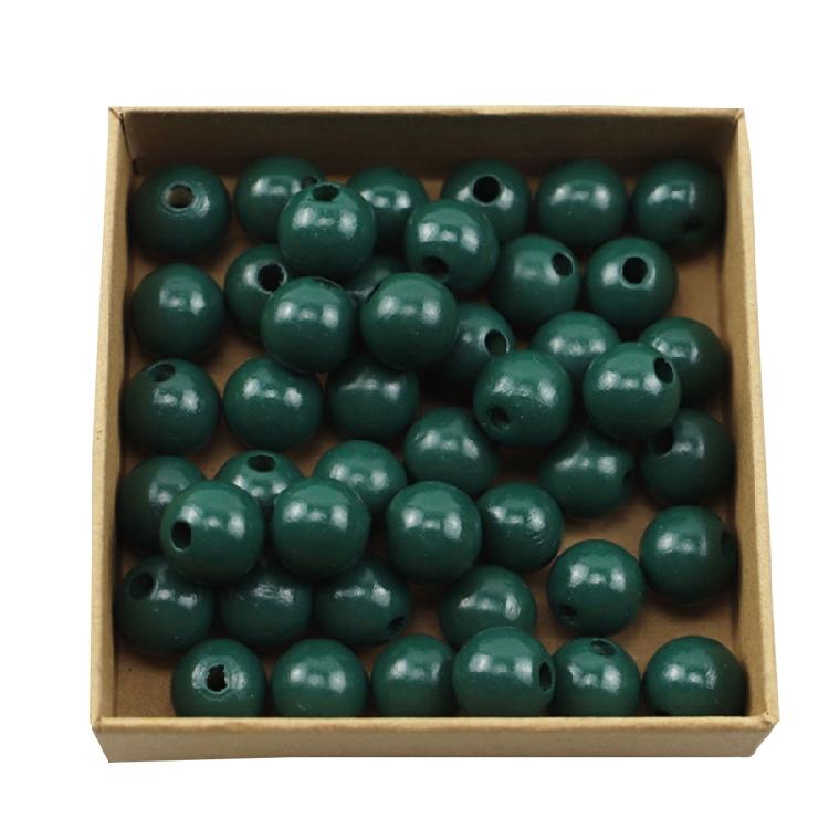 Loose Round Natural Wooden Spacer Beads 50 Pcs for Arts Crafts & DIY Jewellery