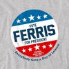 Ferris BuellerÂ´s Day Off Mens Vote Ferris For President T-Shirt