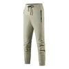 Summer Ice Silk Casual Trousers Elastic Quick-drying Outdoor Sports Large-size Zipper Leggings