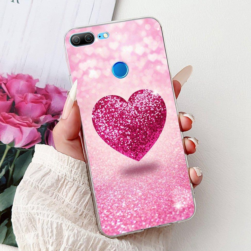 Clear For Honor 9 Lite Case Cute Cat Fashion Flowers Funny Painted Back Cover For Honor 9Lite Phone Case LLD-L21 LLD-L31 LLD-L11
