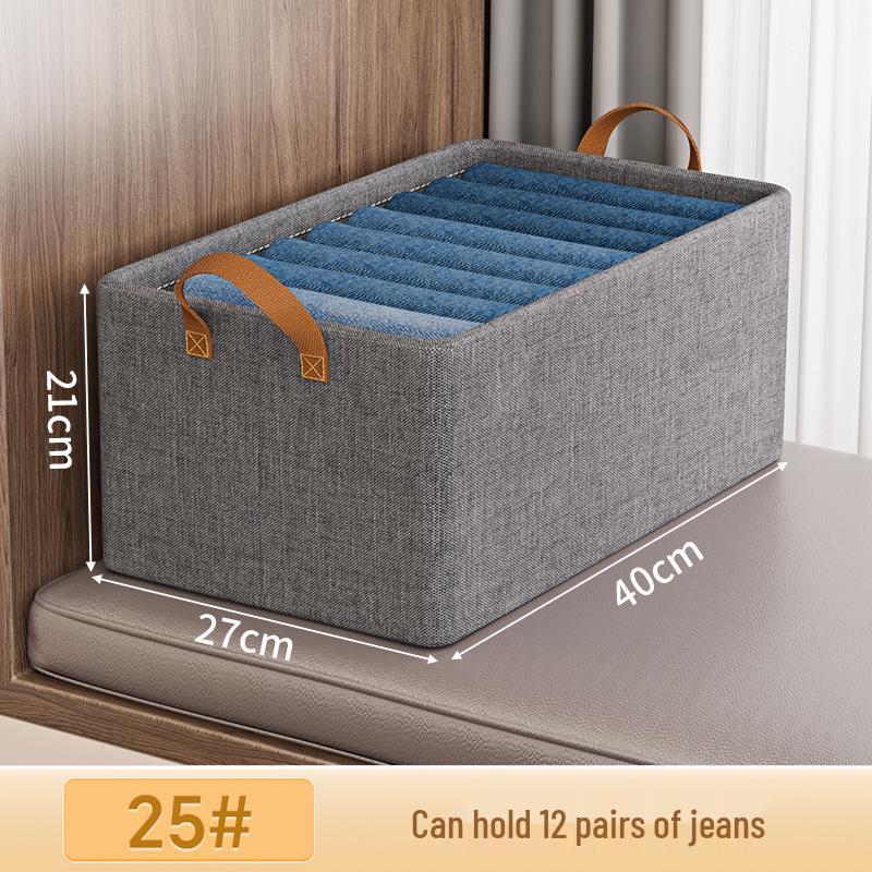 7-Piece Steel Frame Fabric Wardrobe Organizer Set