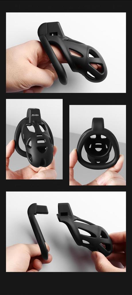 Chastity Belt Cobra Chastity Body Chastity Lock with Lock Chastity Device Cock ABS Material Chastity Cage SM with 3 Cock Rings Gameplay Sex Toys for