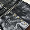 Sexy Black Pu Leather Short Skirt Women's Autumn Winter Tight Gothic Low Waist Skirt Street Fashion Y2K Hot Girl Outfit