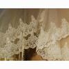 Single Layer Tulle Lace Edge Hijab Wedding Veil - Cathedral Length