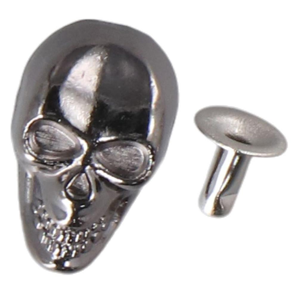 10 ks Kovové Kovové Lebka Nýty Cvočky Punk Hlava Tašky