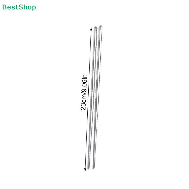 Stainless Steel Chopsticks Reusable Household Round Metal Chop Sticks Japanese Sushi Food Stick Kitchen Tableware Cutlery
