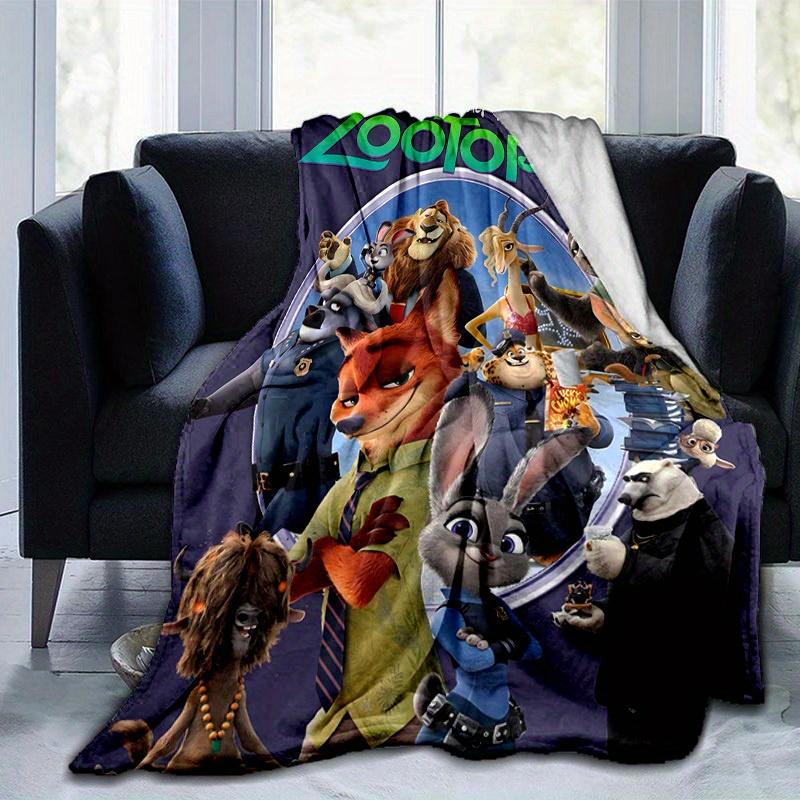 1pc, Zootopia-Inspired Home Decor: Cozy Blankets Perfect for Bedroom, Living Room, Travel, Camping, Car