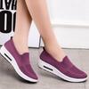 Shoes women's new thick-soled casual shoes breathable mesh heightening shoes soft-soled air cushion single shoes shallow mouth cushioning single shoes