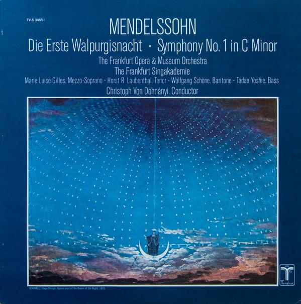 

LP Record MENDELSSOHN - Die Erste Walpurgisnacht, Symphony TVS34651 VOX/Turnabout 1975 US Classical Used