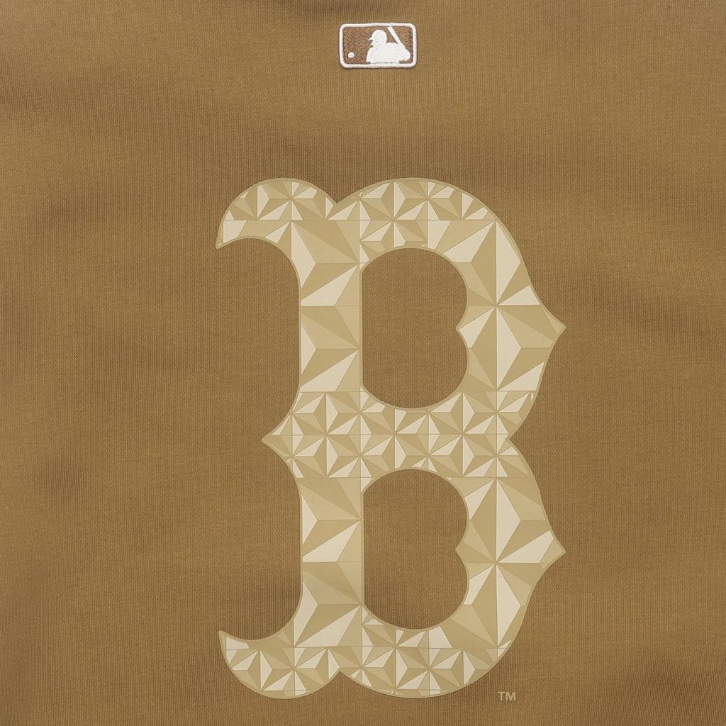 New MLB Boston Red Sox MONOGRAM BIG LUX Sweatshirt Unisex Camel 3AMTM0946-43CAS